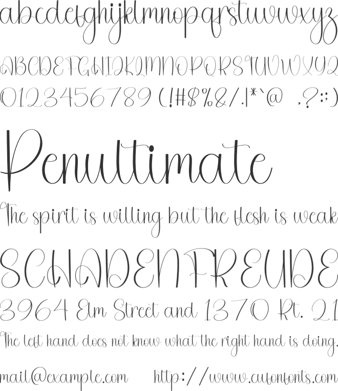 Healing Something font preview
