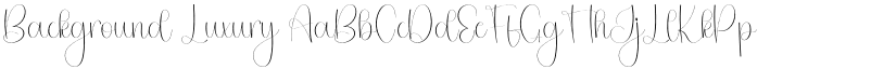 Background Luxury font