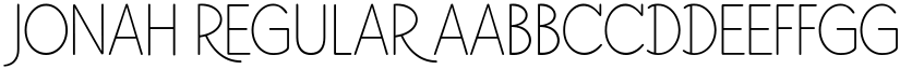 Jonah Regular font
