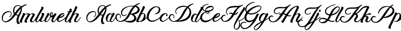 Amlureth font
