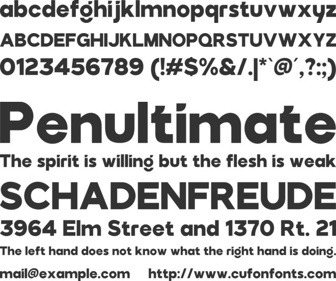 Grityle font preview