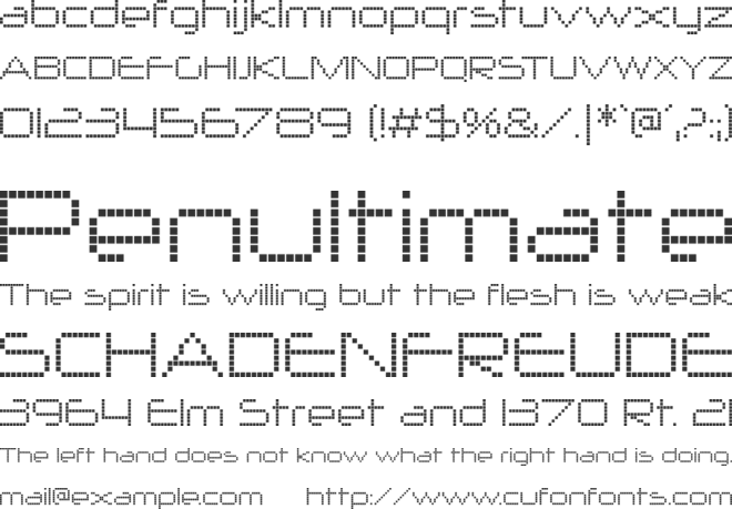 Nerdropol font preview