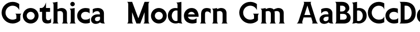 Gothica  Modern Gm font download