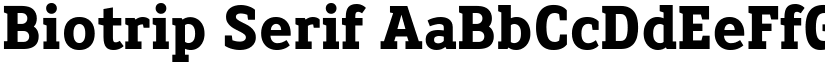 Biotrip Serif font