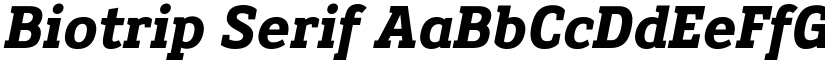 Biotrip Serif font