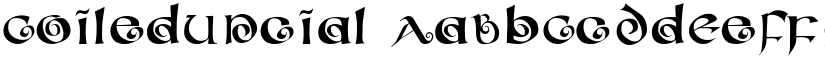 CoiledUncial font