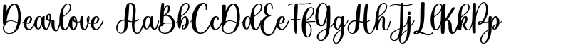 Dearlove font