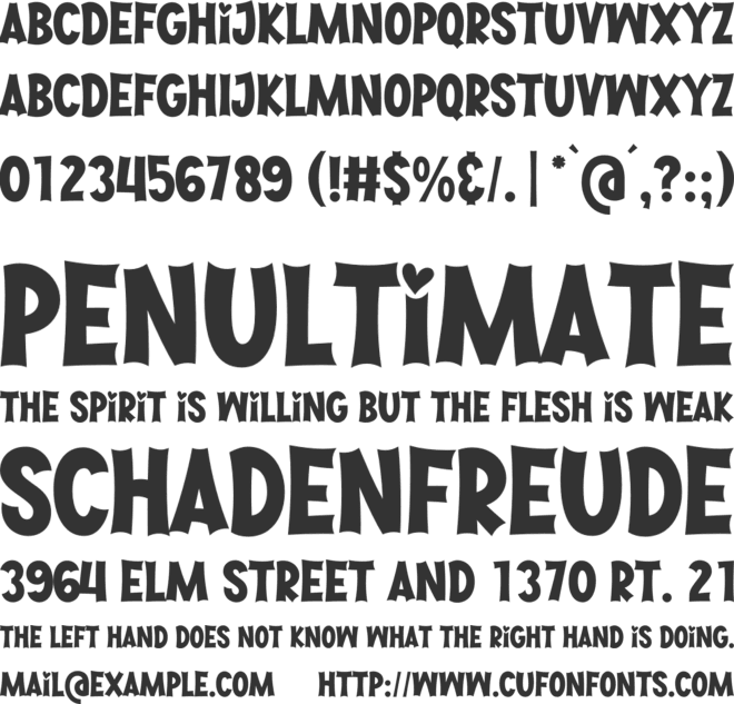 Sister Lovely font preview