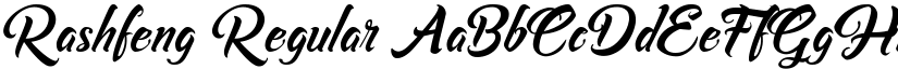 Rashfeng Regular font