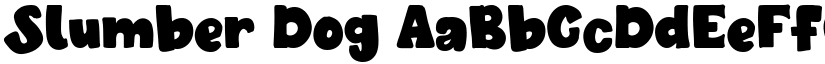 Slumber Dog font