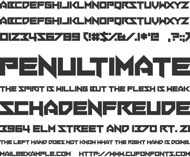 Sacred Hertz Straight font preview