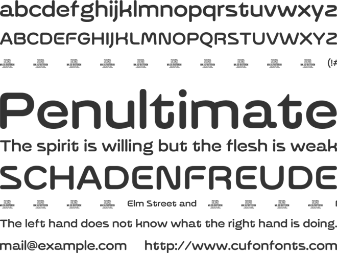 Bisteron PERSONAL USE font preview