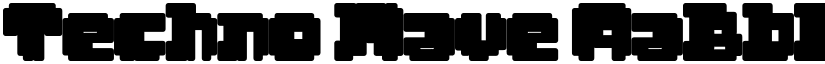 Techno Wave font