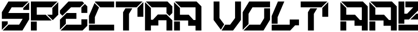 Spectra Volt font download