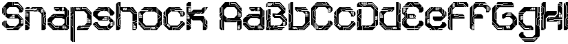 Snapshock font
