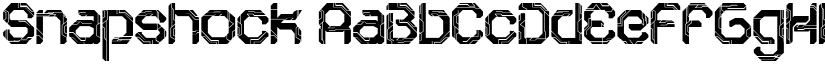 Snapshock font
