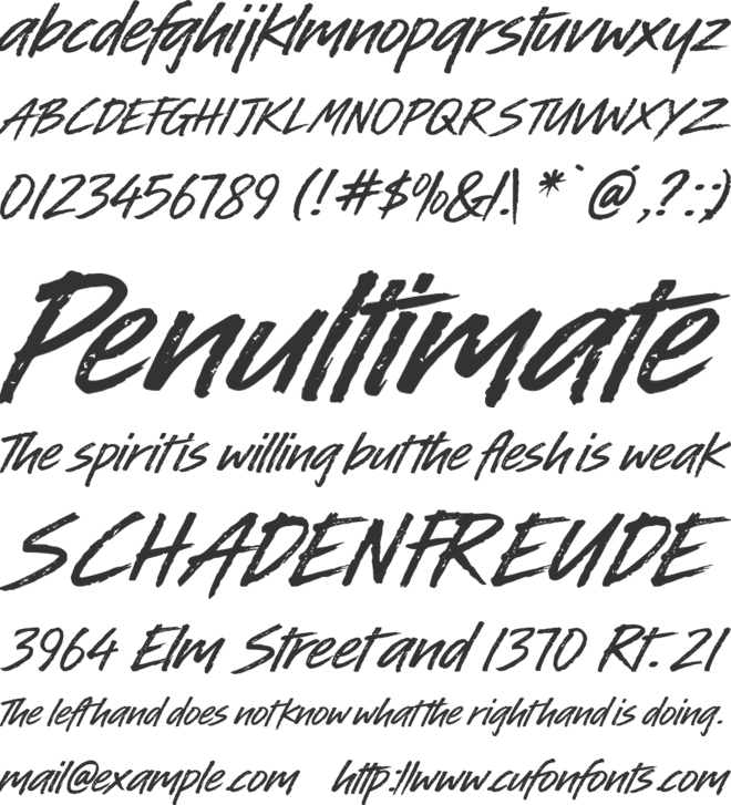 Style your Lipstick font preview