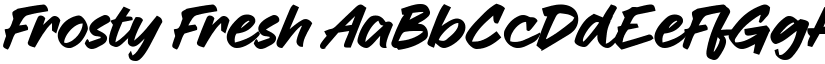 Frosty Fresh font
