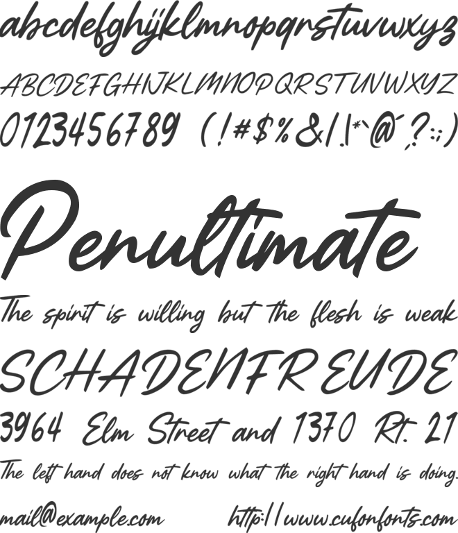 Abstract Spectrum font preview