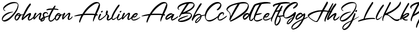 Johnston Airline font download