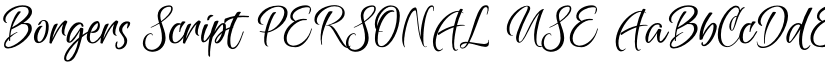 Borgers Script PERSONAL USE font download