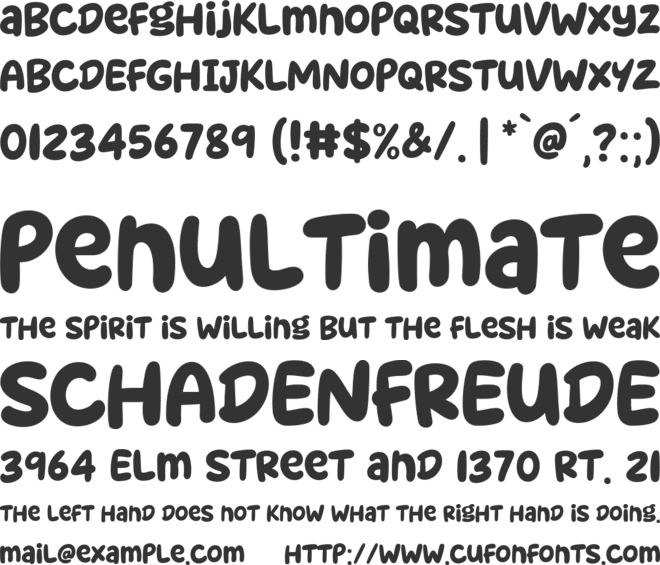 Super Starfish font preview