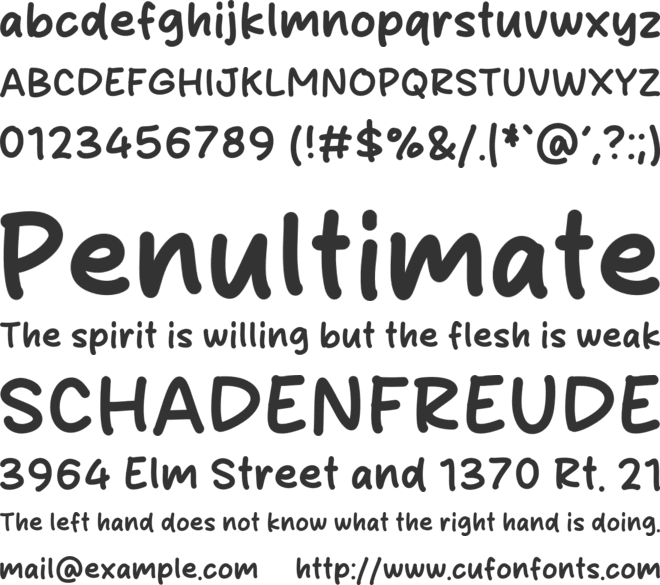 Mochi Sans font preview