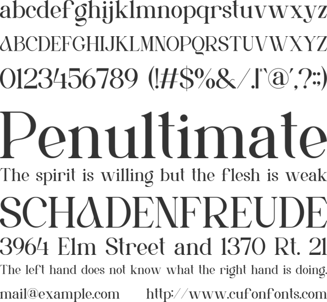 Qanlice font preview