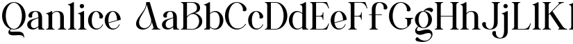 Qanlice font download