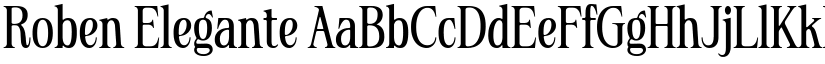 Roben Elegante font