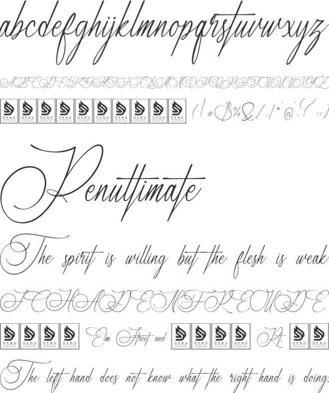 Marseliyon font preview