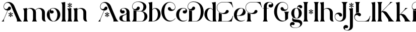 Amolin font
