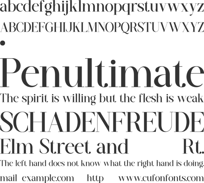 ROFUSTA font preview