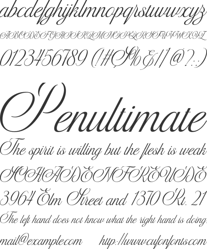 Brisound font preview