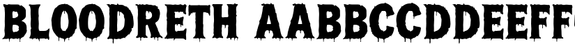 Bloodreth font