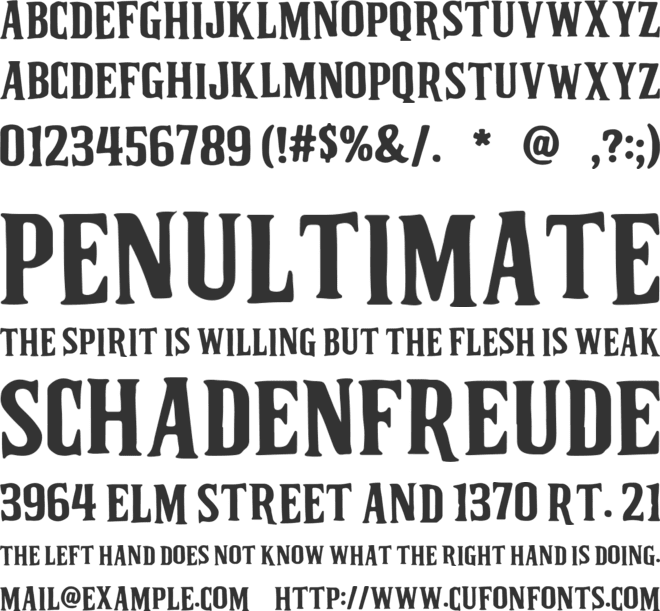 Motelian font preview