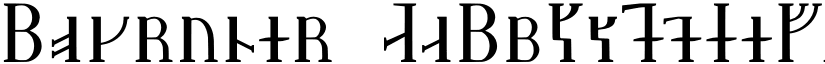 Bokruner font