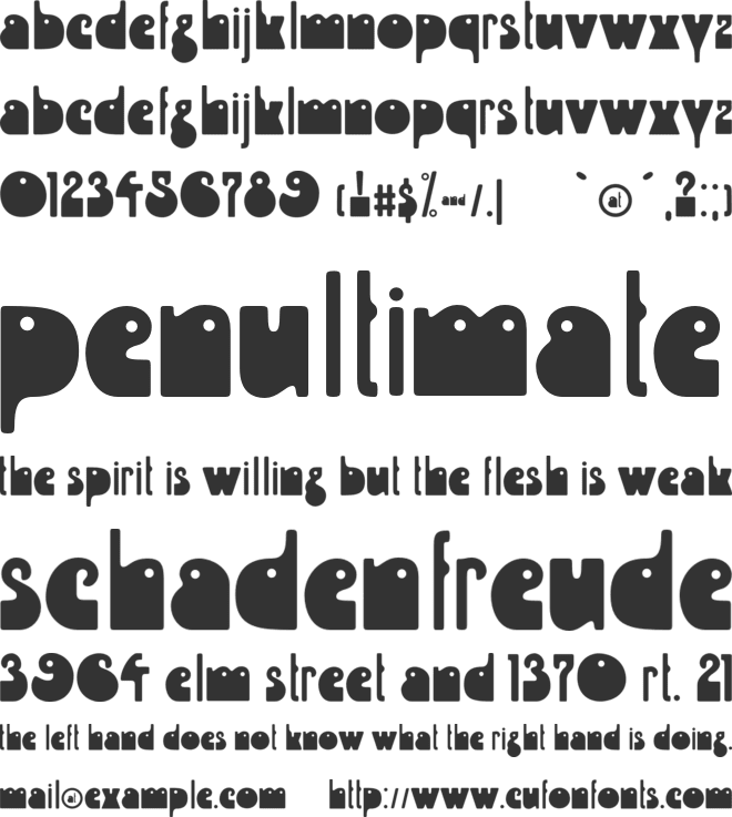 Hypnos font preview