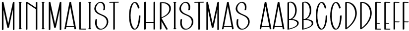 Minimalist Christmas font