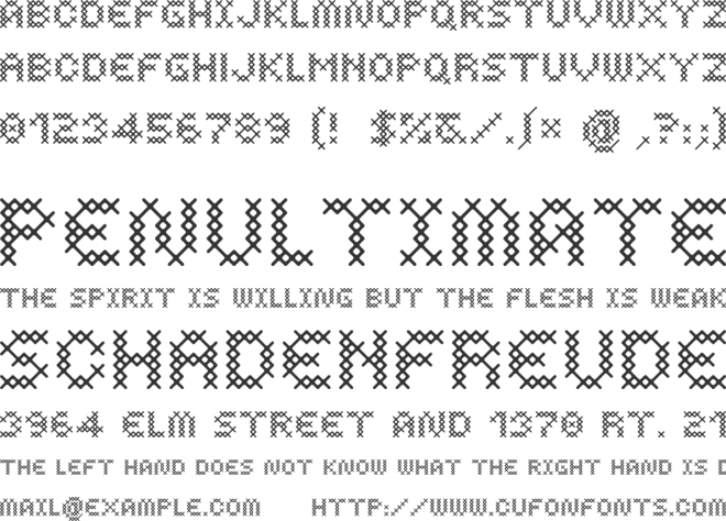 Costura font preview