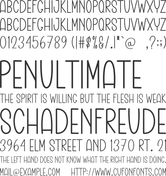 Happy Playful font preview