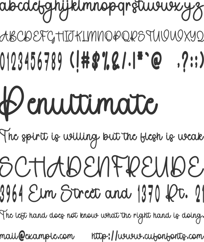 Golden Butter font preview