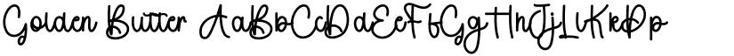 Golden Butter font