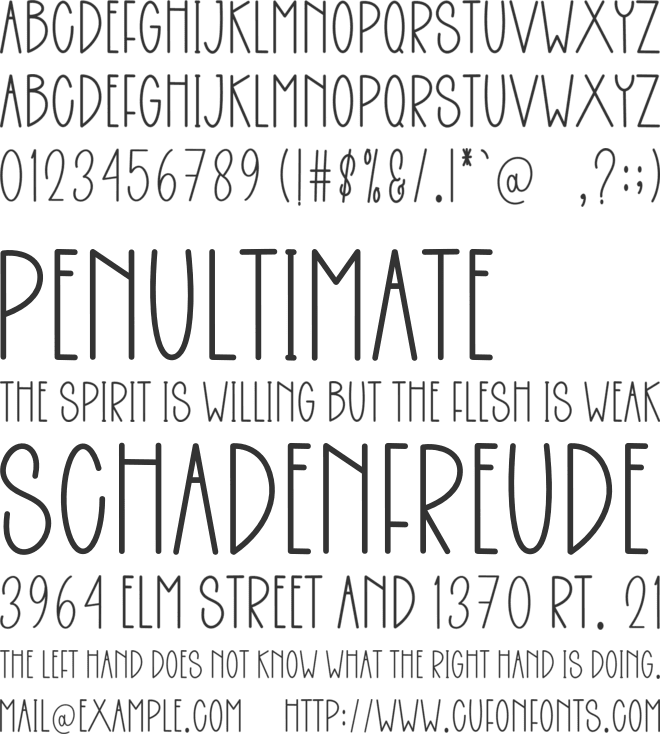 Digital Bookmark font preview