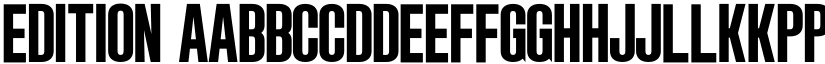 Edition font