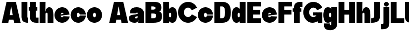 Altheco font download