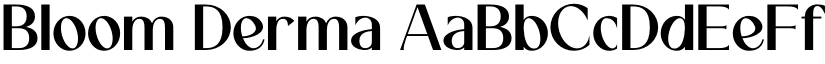 Bloom Derma font download