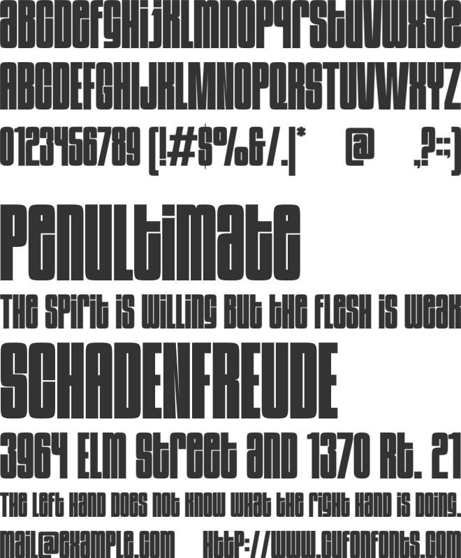 Chapter font preview