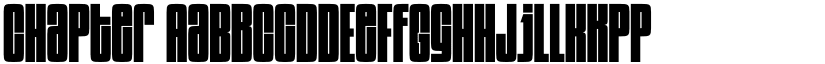 Chapter font