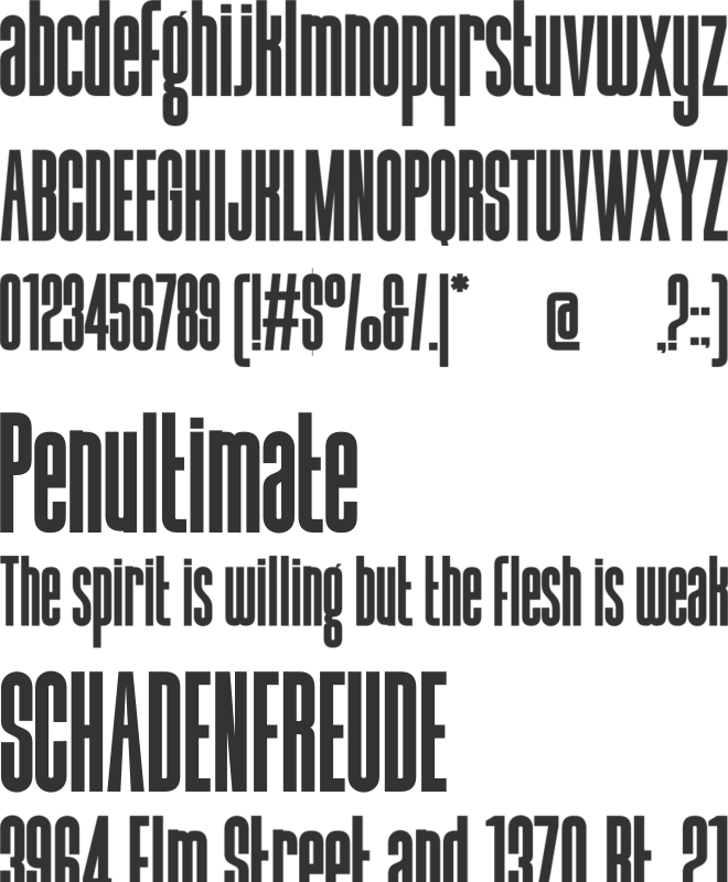 Esporta font preview